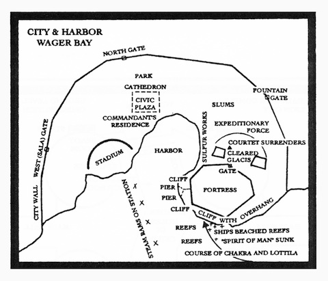 City and Harbor Wager Bay map