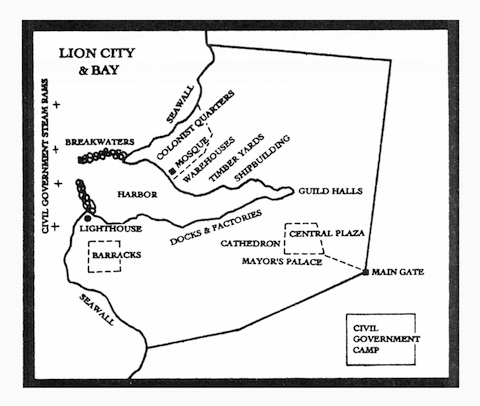 Lion City and Bay map