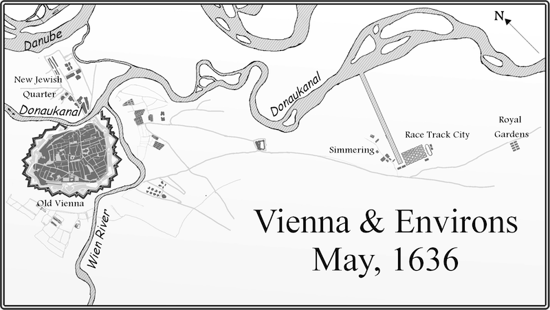 Vienna & Environs May, 1636 Map