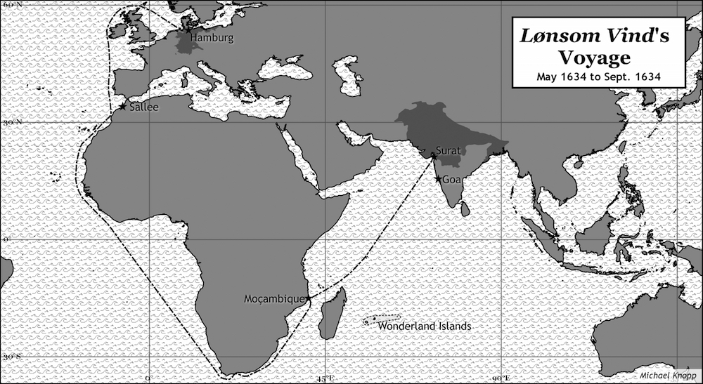 Lonsom Vind's Voyage May 1634 to September 1634