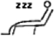 sleeping stick figure