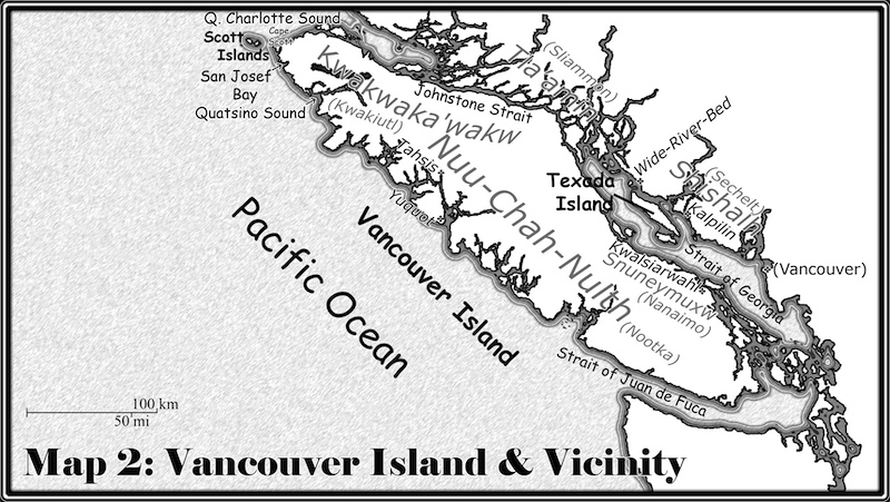 Map of Vancouver Island and Vicinity