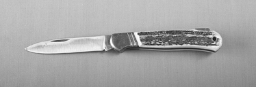 A typical folding pocket knife, 7¾ inches overall length. HRC616