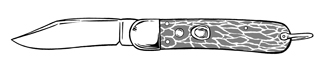 German switchblade with lever.