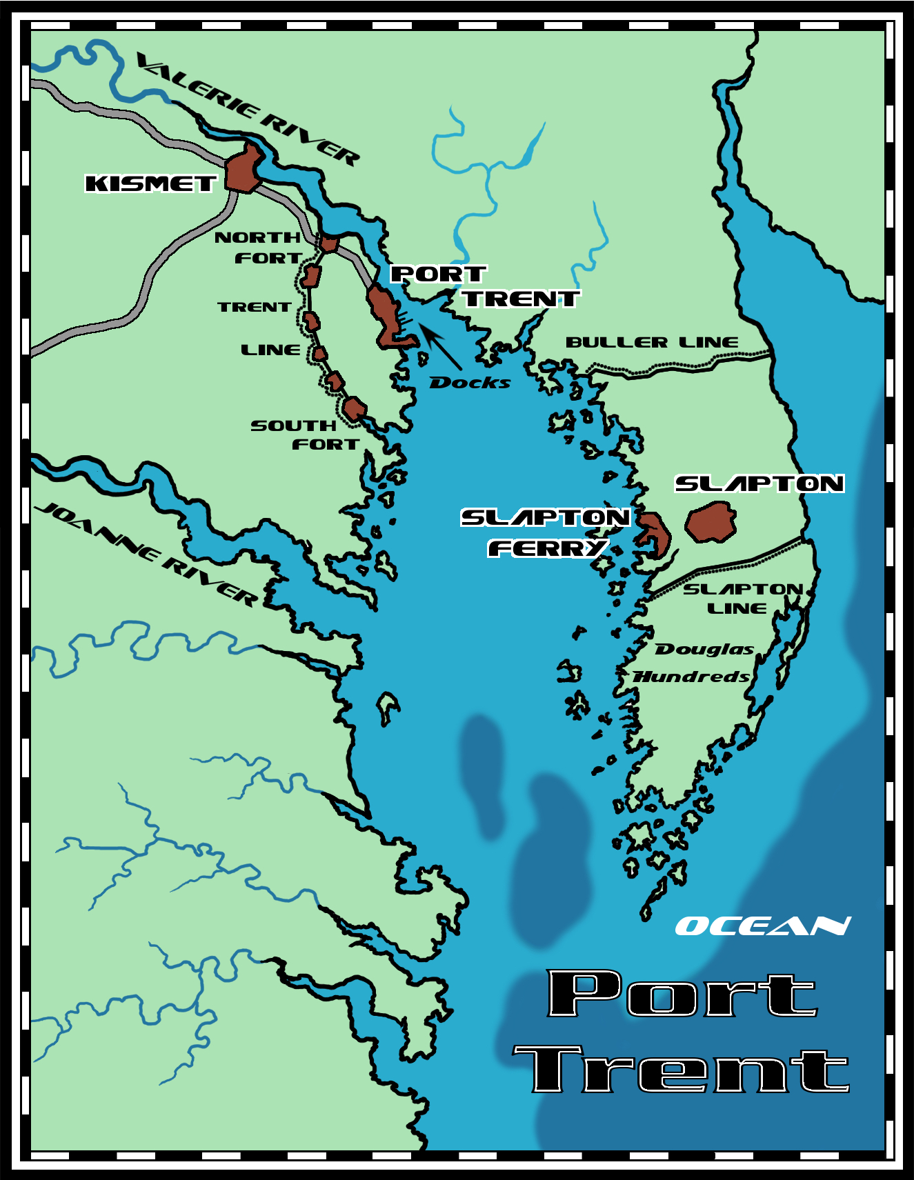 Map of Port Trent