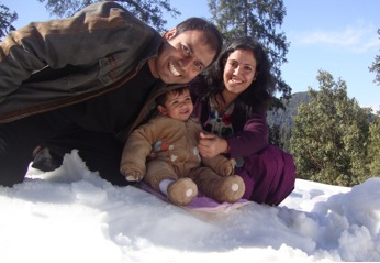 Vinod, Priyanka and Jeannie Kotiya