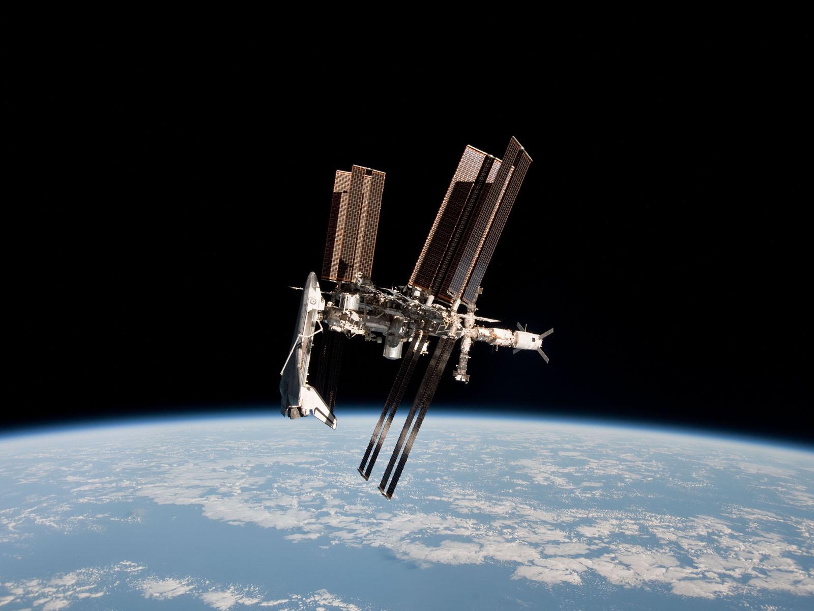 When it all goes right: shuttle at ISS