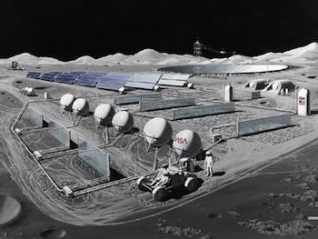 Conceptual Image of a Lunar Observatory
