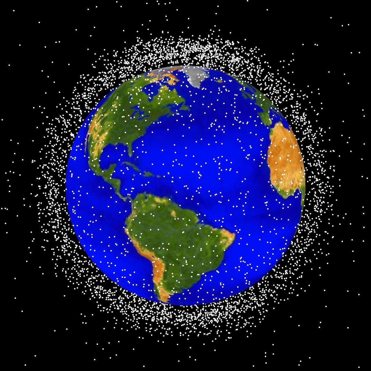 Figure 1 Earth Orbiting Debris